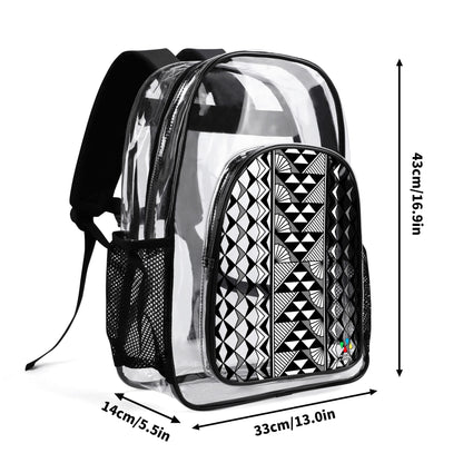 Sun and Rain in Gray Transparent Backpack