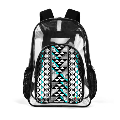 Sun and Rain in Turquoise Transparent Backpack