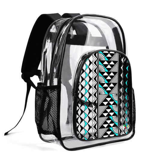 Sun and Rain in Turquoise Transparent Backpack