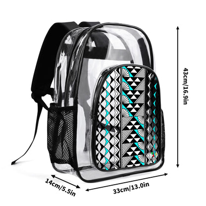 Sun and Rain in Turquoise Transparent Backpack