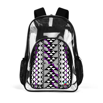 Sun and Rain in Purple Transparent Backpack