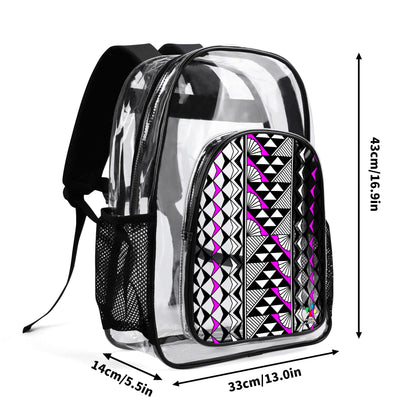 Sun and Rain in Pink Transparent Backpack