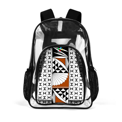 Southwest Sunrise in Rust Transparent Backpack