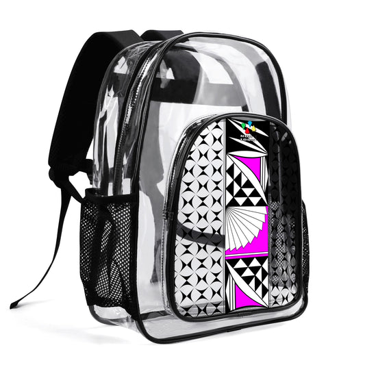 Southwest Sunrise in Pink Transparent Backpack