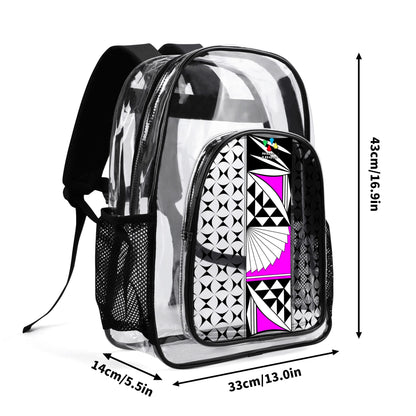 Southwest Sunrise in Pink Transparent Backpack
