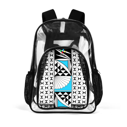 Southwest Sunrise in Turquoise Transparent Backpack