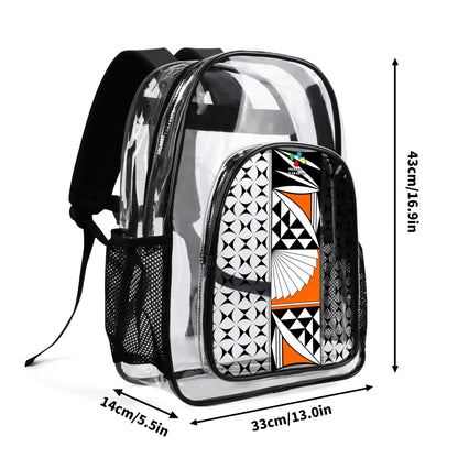 Southwest Sunrise in Orange Transparent Backpack