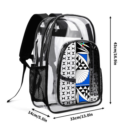 Southwest Sunrise in Blue Transparent Backpack