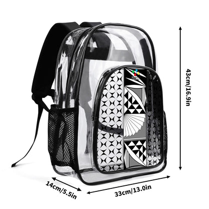 Southwest Sunrise in Gray Transparent Backpack