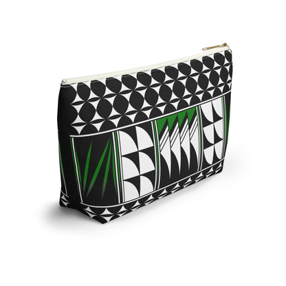 Blessed Feathers in Green Pouch w T-bottom