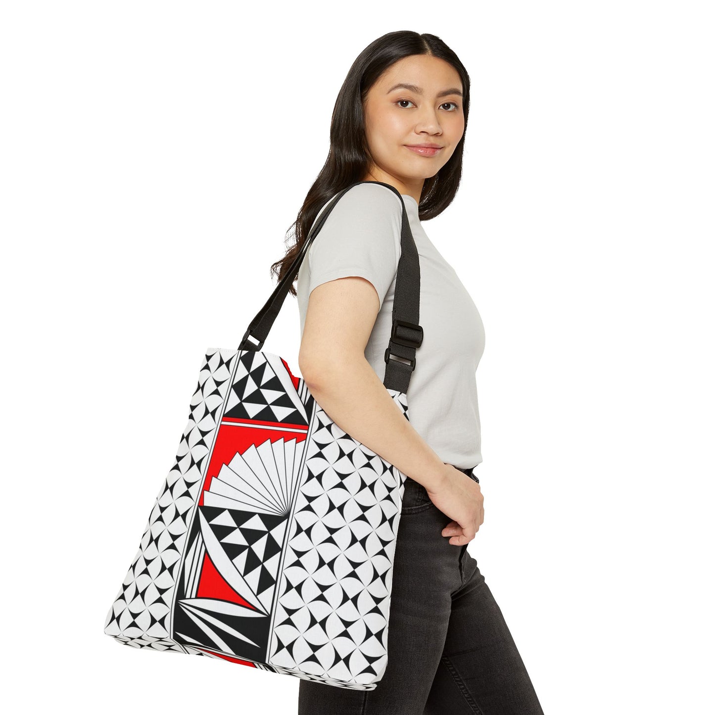 Red Southwest Sunrise Adjustable Tote Bag
