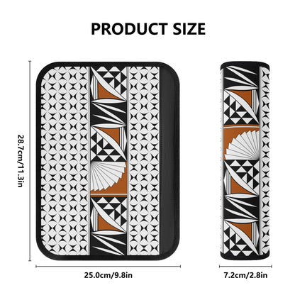 Southwest Sunrise in Rust Seat Belt Cover