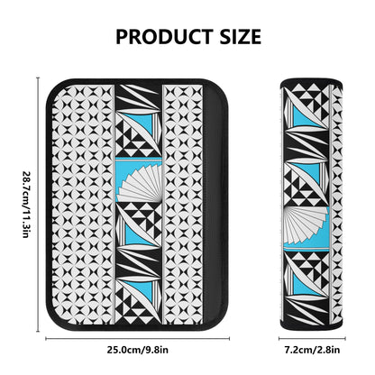 Southwest Sunrise in Turquoise Seat Belt Cover