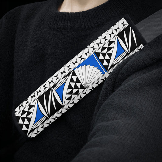 Southwest Sunrise in Blue Seat Belt Cover