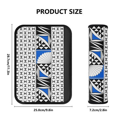 Southwest Sunrise in Blue Seat Belt Cover