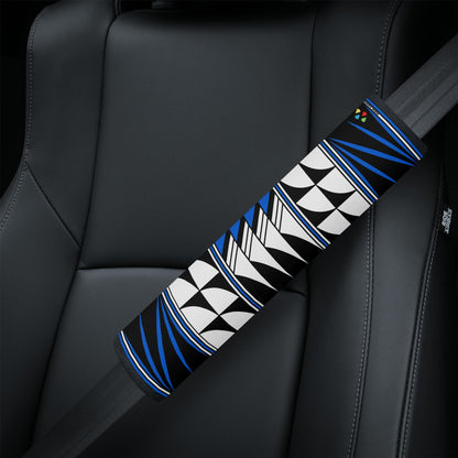 Feather Blessings in Blue Seat Belt Cover