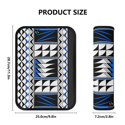 Feather Blessings in Blue Seat Belt Cover