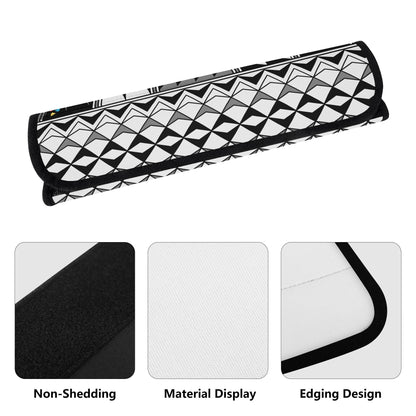 Feather Blessings in Gray Seat Belt Cover