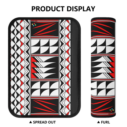 Feather Blessings in Red Seat Belt Cover