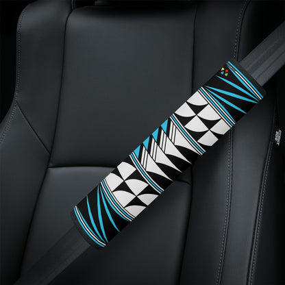 Feather Blessings in Turquoise Seat Belt Cover