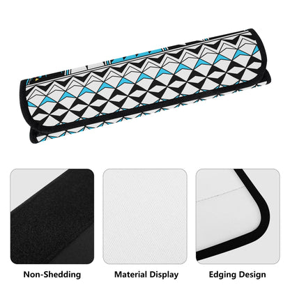 Feather Blessings in Turquoise Seat Belt Cover