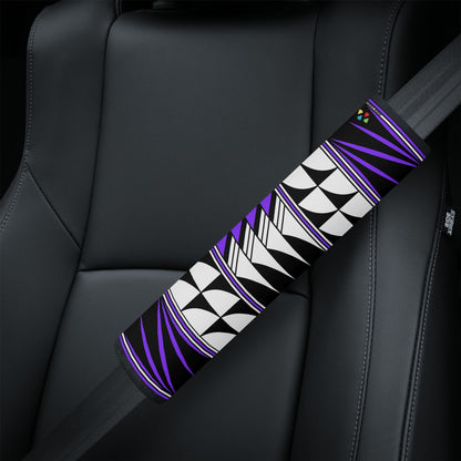 Feather Blessings in Purple Seat Belt Cover