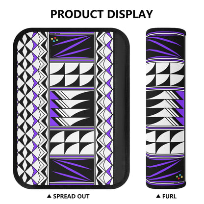 Feather Blessings in Purple Seat Belt Cover