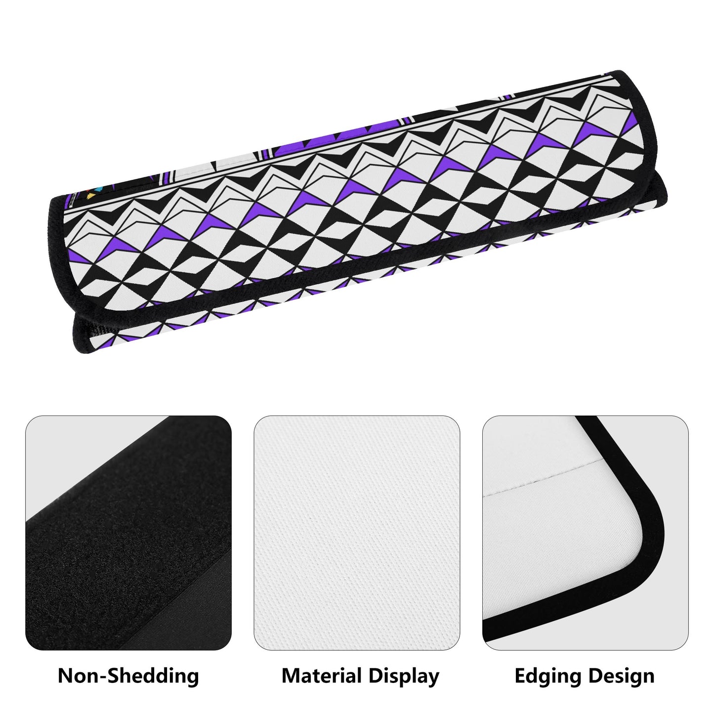 Feather Blessings in Purple Seat Belt Cover