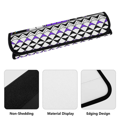 Feather Blessings in Purple Seat Belt Cover