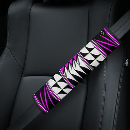 Feather Blessings in Pink Seat Belt Cover