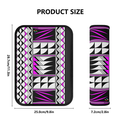 Feather Blessings in Pink Seat Belt Cover