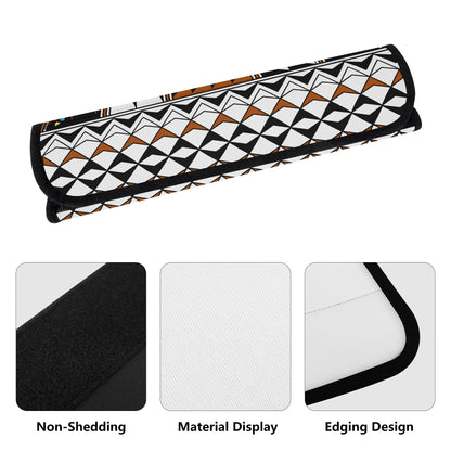 Feather Blessings in Rust Seat Belt Cover