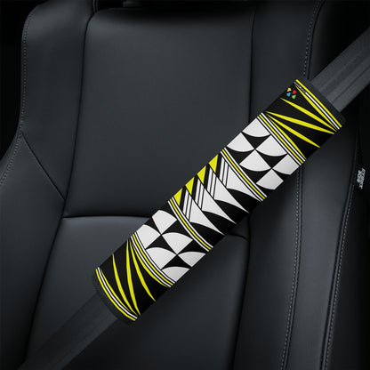 Feather Blessings in Yellow Seat Belt Cover