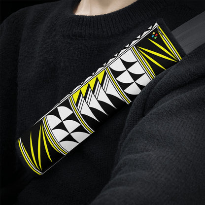 Feather Blessings in Yellow Seat Belt Cover