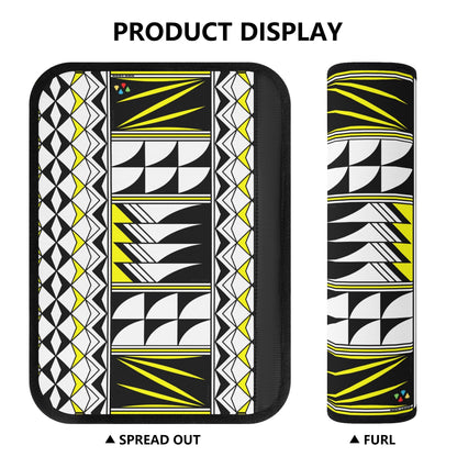 Feather Blessings in Yellow Seat Belt Cover