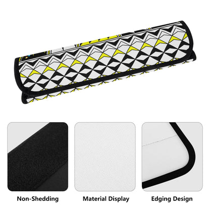 Feather Blessings in Yellow Seat Belt Cover