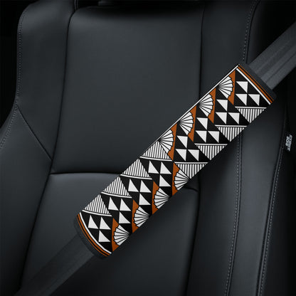 Sun and Rain in Rust Seat Belt Cover