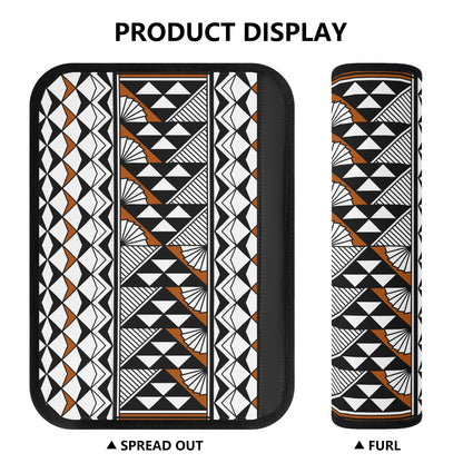 Sun and Rain in Rust Seat Belt Cover