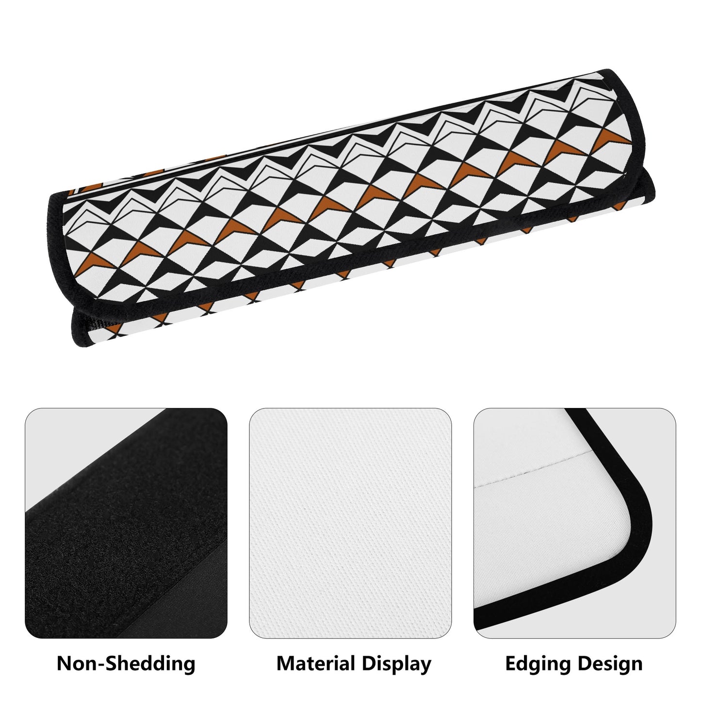 Sun and Rain in Rust Seat Belt Cover