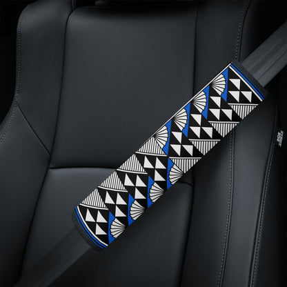 Sun and Rain in Blue Seat Belt Cover