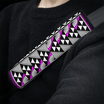 Sun and Rain in Pink Seat Belt Cover