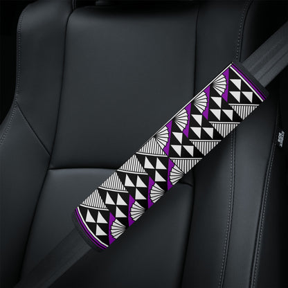 Sun and Rain in Purple Seat Belt Cover