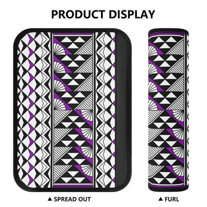 Sun and Rain in Purple Seat Belt Cover