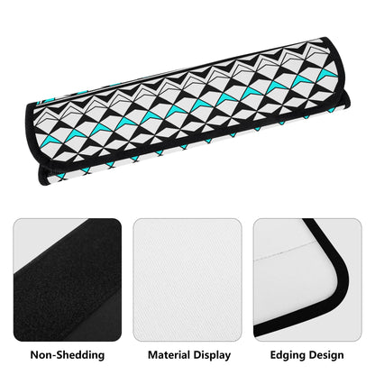 Sun and Rain in Turquoise Seat Belt Cover