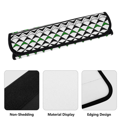 Sun and Rain in Green Seat Belt Cover