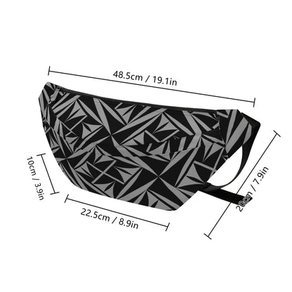 Sacred Winds in Charcoal Fanny Pack