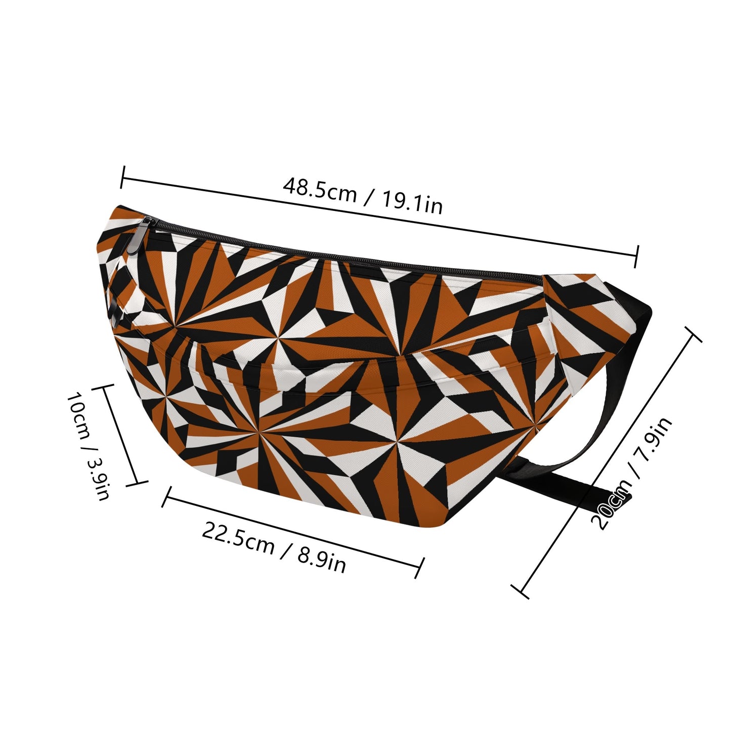 Desert Flowers in Rust Fanny Pack