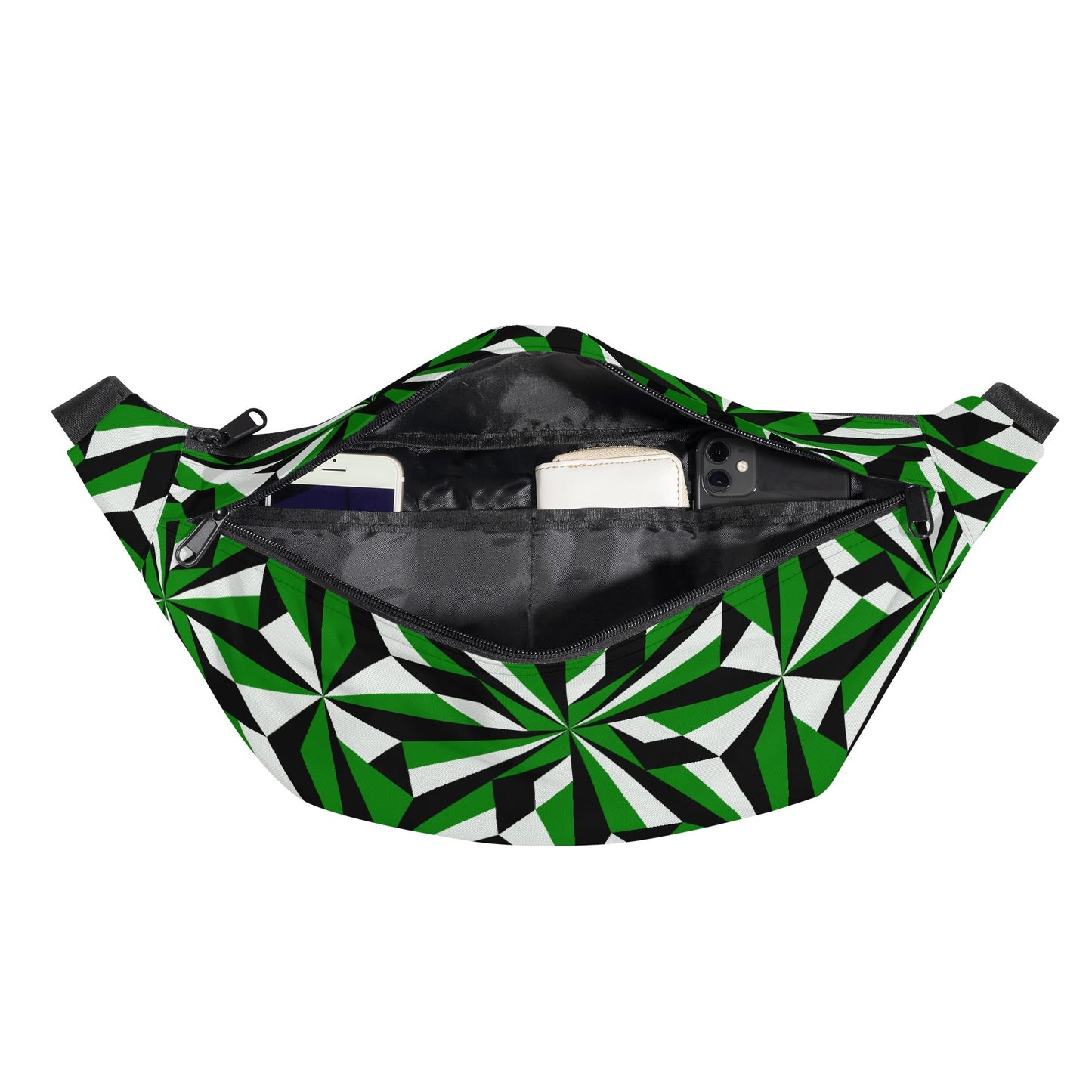 Desert Flowers in Green Fanny Pack