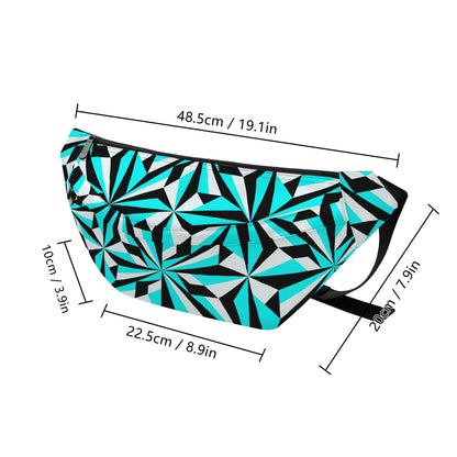 Desert Flowers in Turquoise Fanny Pack