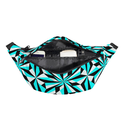 Desert Flowers in Turquoise Fanny Pack